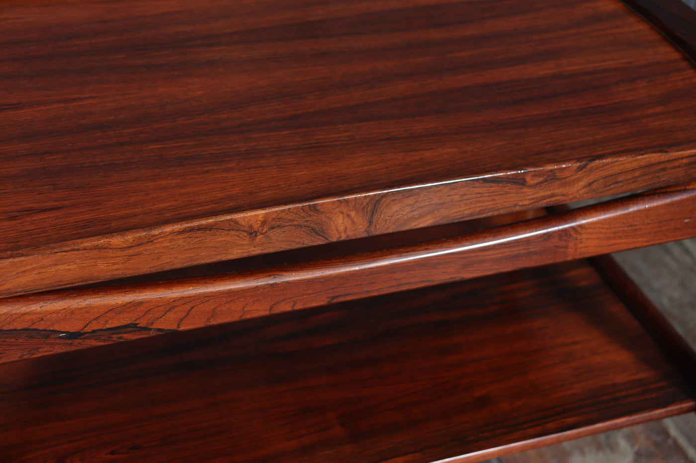 Mid-Century Danish Rosewood Drinks Trolley, 1960s