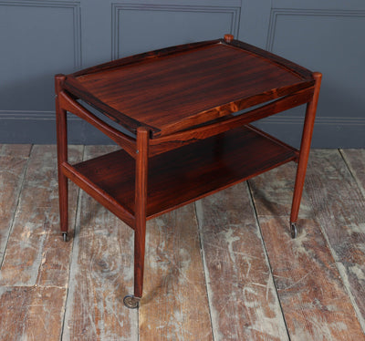 Mid-Century Danish Rosewood Drinks Trolley, 1960s