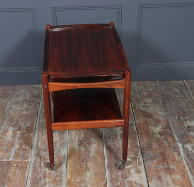 Mid-Century Danish Rosewood Drinks Trolley, 1960s
