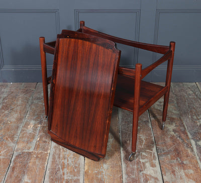 Mid-Century Danish Rosewood Drinks Trolley, 1960s