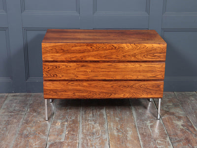 Mid-Century Danish Rosewood Chest of Drawers on Chrome Legs , 1960s