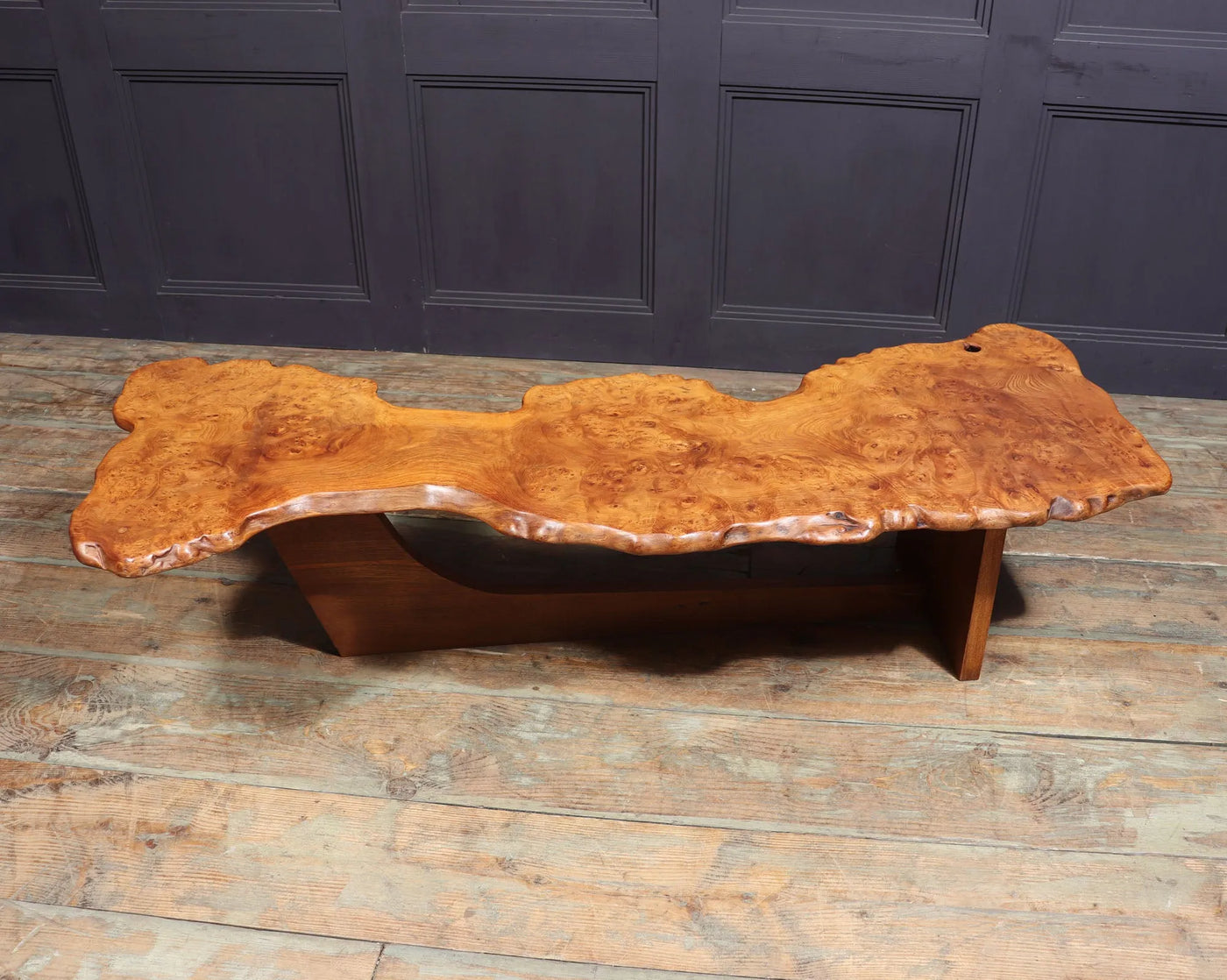 Mid Century Live Edge Coffee Table in the style of Nakashima