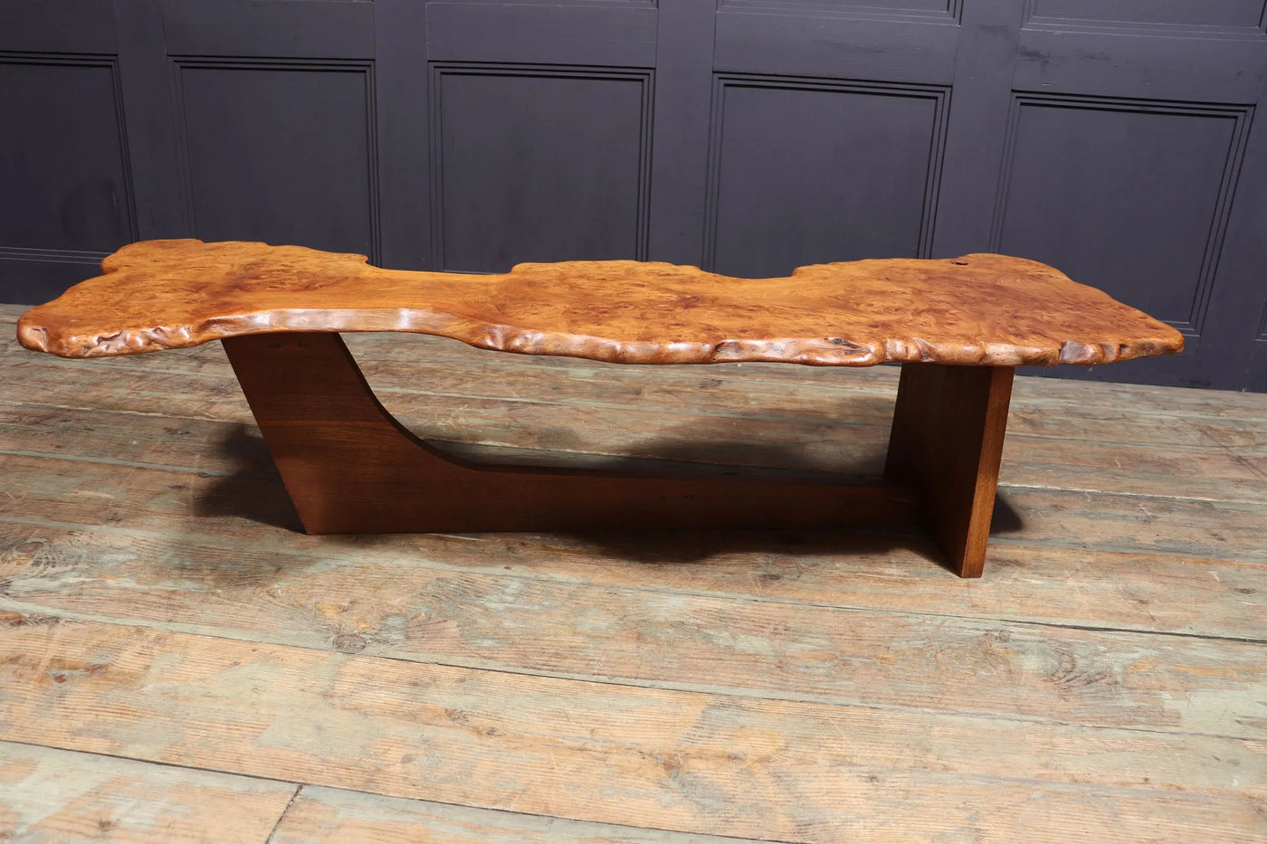 Mid Century Live Edge Coffee Table in the style of Nakashima