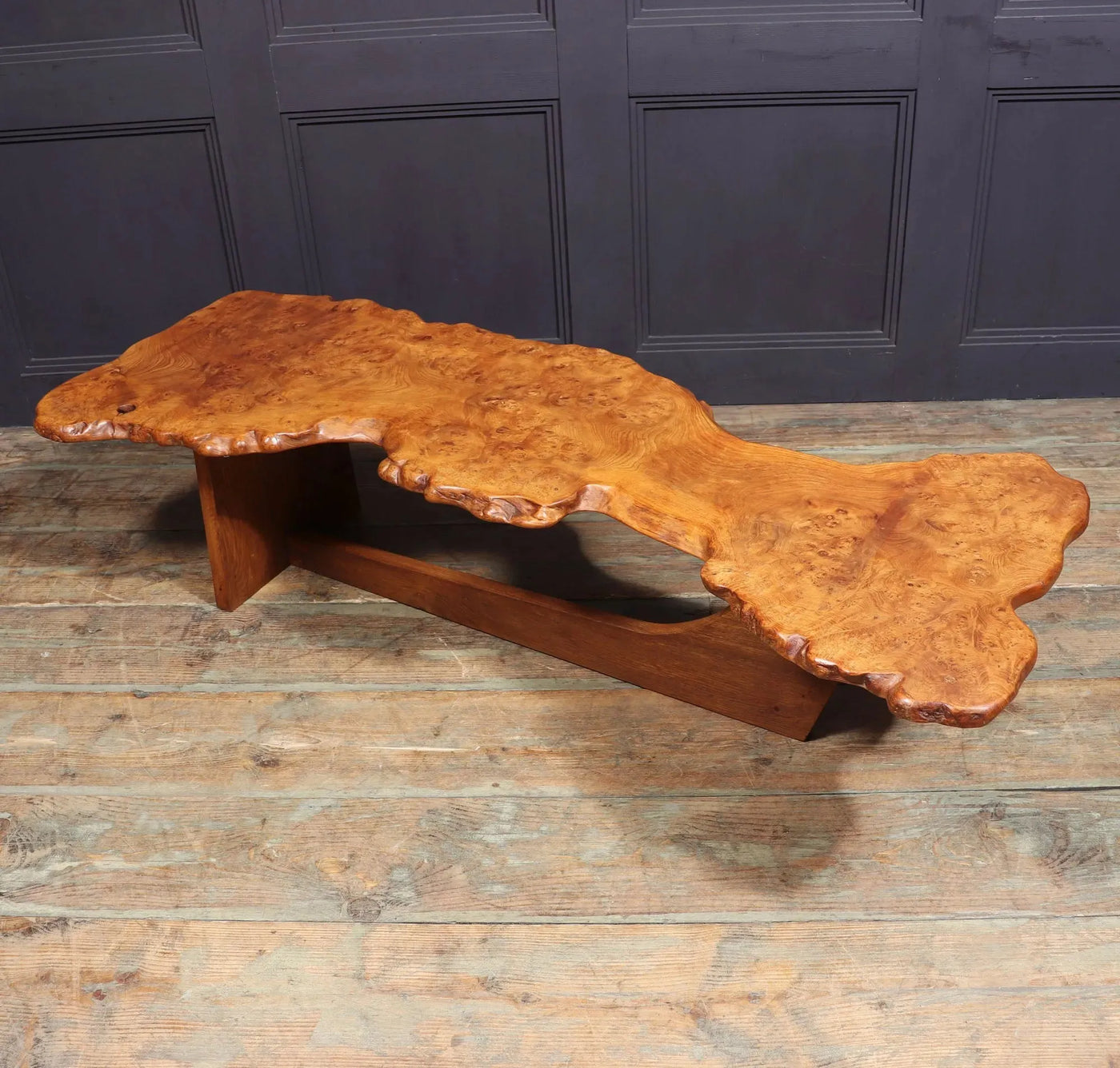 Mid Century Live Edge Coffee Table in the style of Nakashima