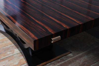 Art Deco Macassar Ebony 14 Seat Dining Table