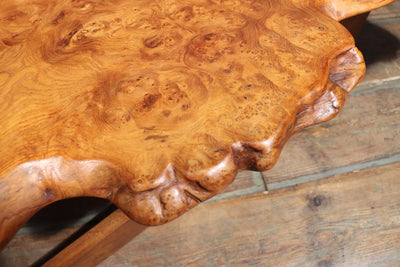 Mid Century Live Edge Coffee Table in the style of Nakashima