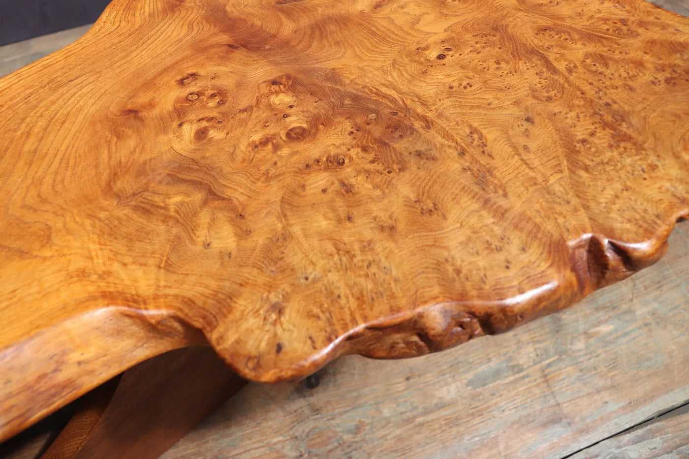 Mid Century Live Edge Coffee Table in the style of Nakashima