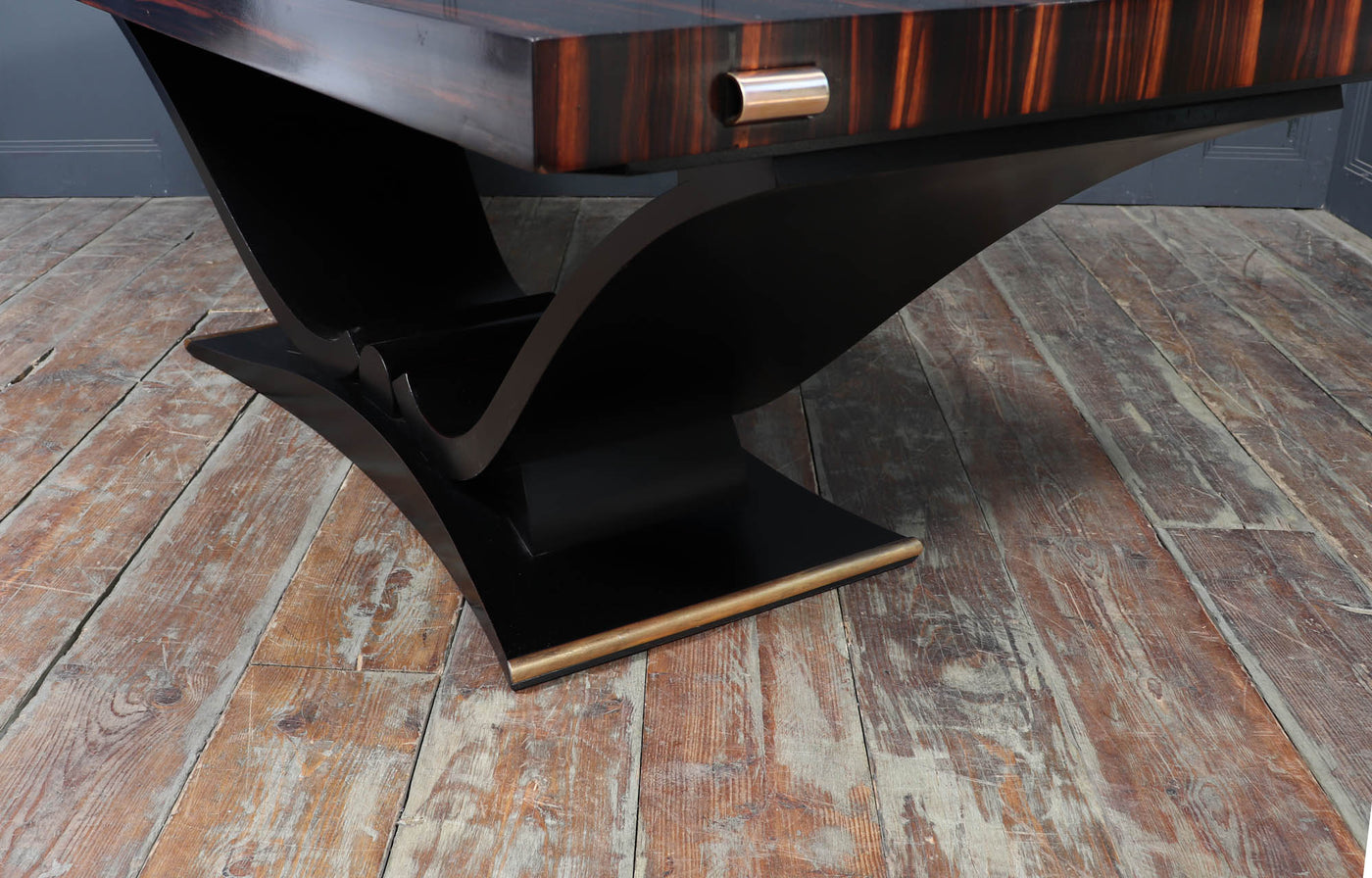 Art Deco Macassar Ebony 14 Seat Dining Table