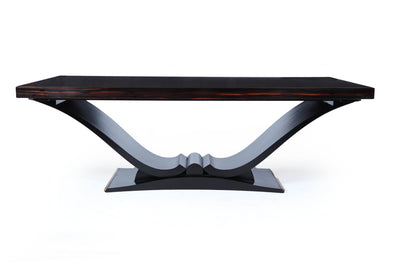 Art Deco Macassar Ebony 14 Seat Dining Table
