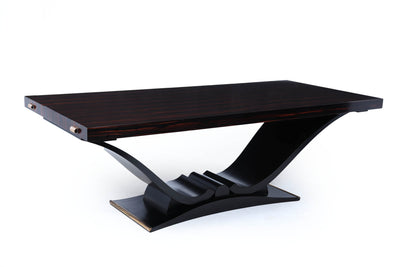 Art Deco Macassar Ebony 14 Seat Dining Table