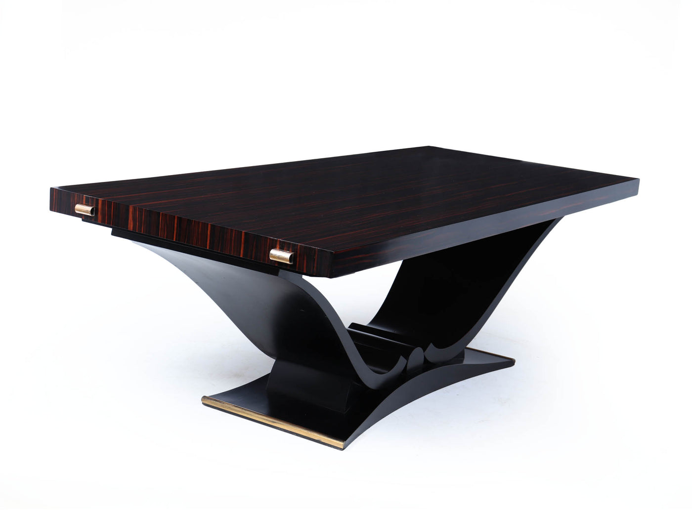 Art Deco Macassar Ebony 14 Seat Dining Table