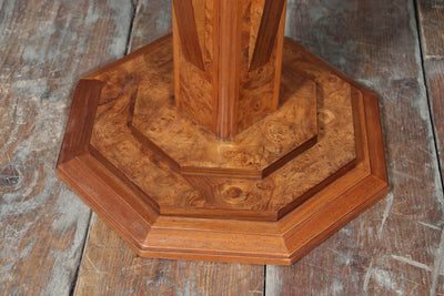 Art Nouveau Pedestal Table signed GUS