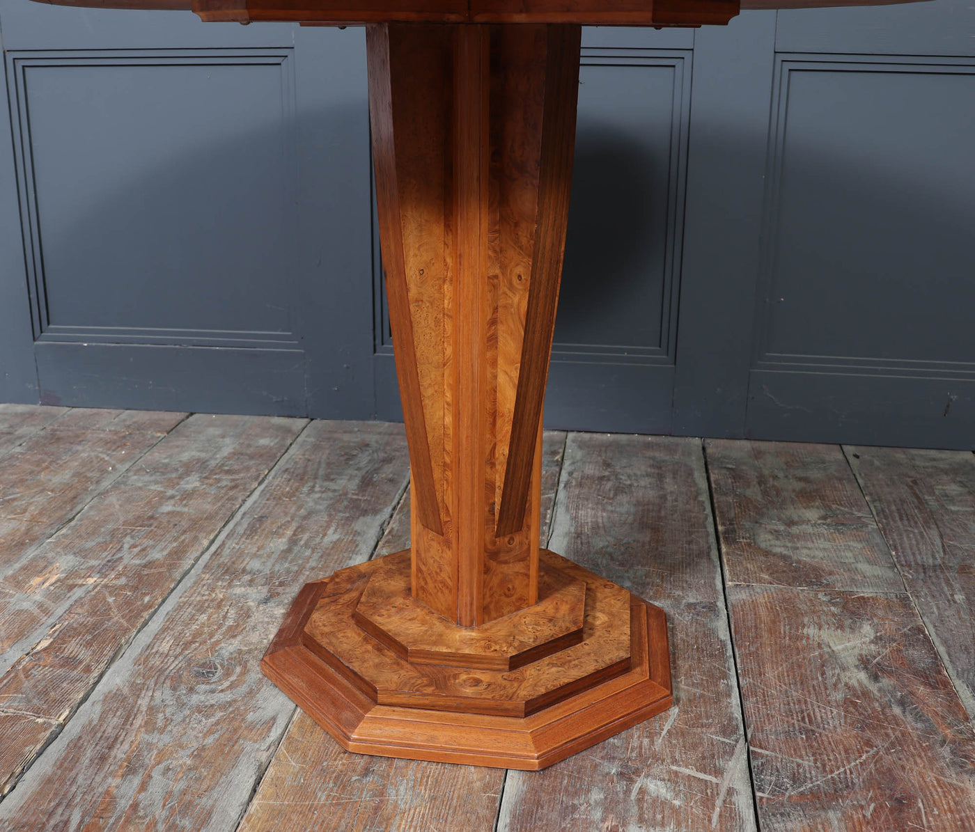 Art Nouveau Pedestal Table signed GUS