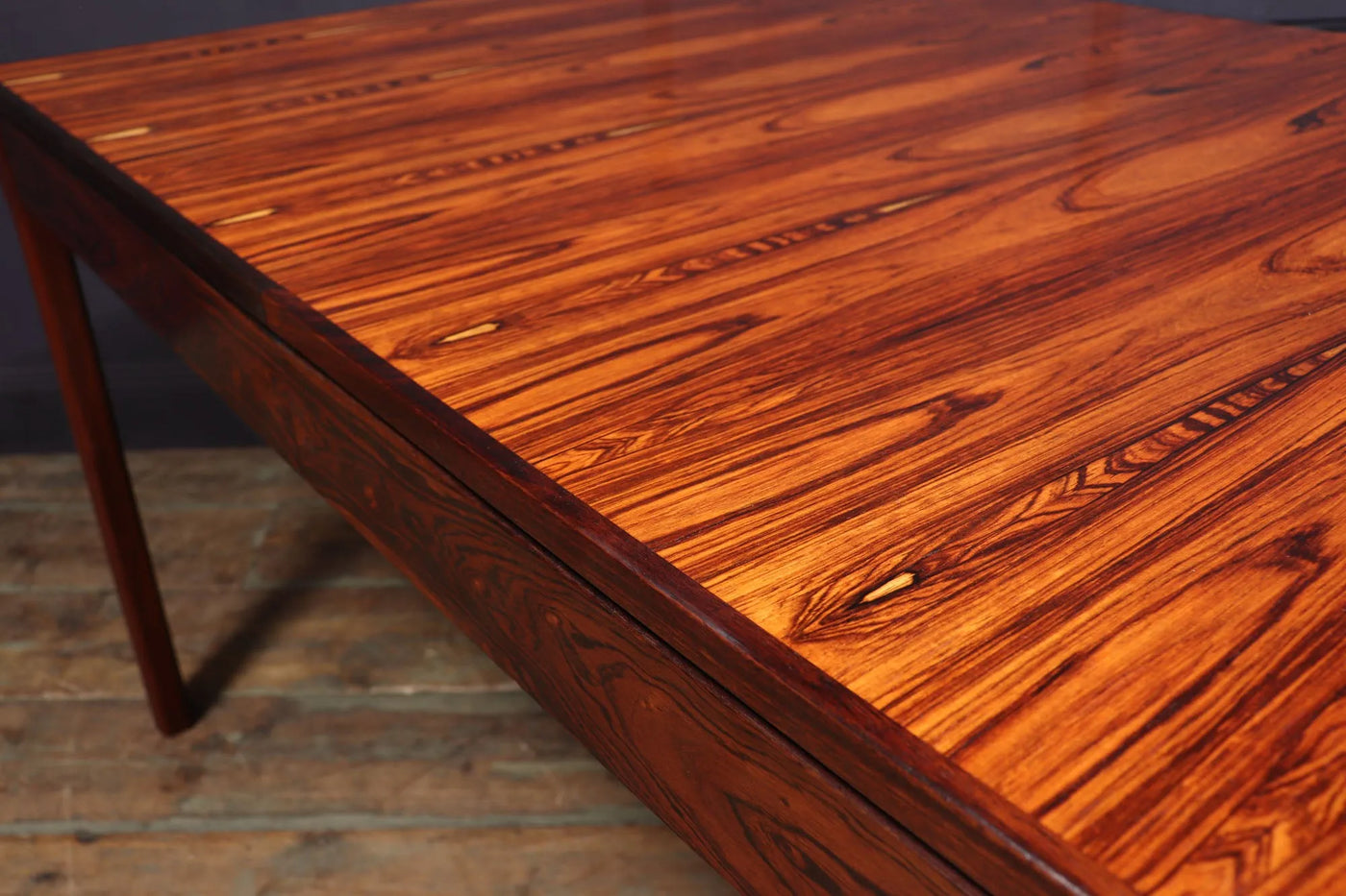 Mid Century Rosewood Dining Table by Bruksbo