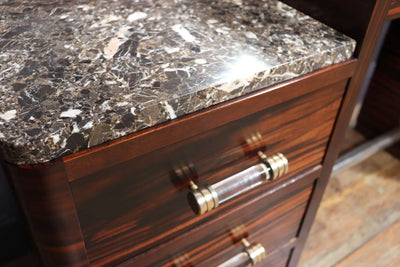 French Art Deco Dressing Table in Macassar Ebony