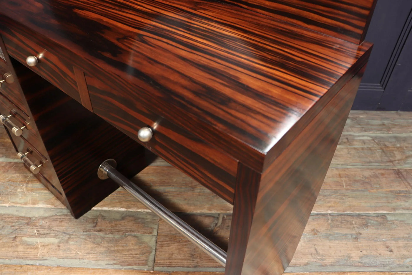 French Art Deco Dressing Table in Macassar Ebony