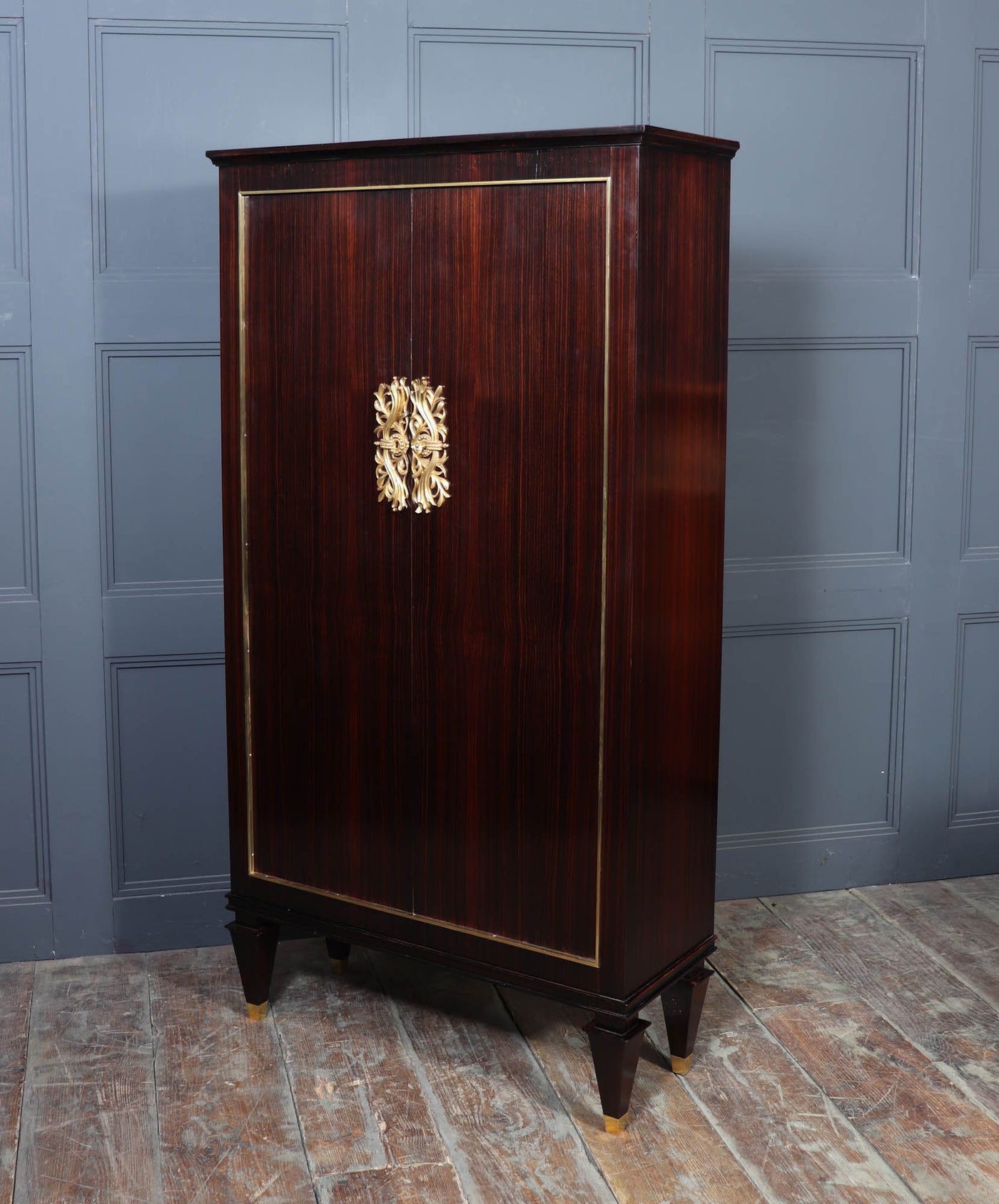 French Art Deco Macassar Ebony Cabinet