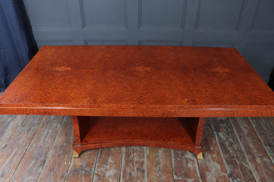 French Art Deco Dining Table in Amboyna, Circa 1925