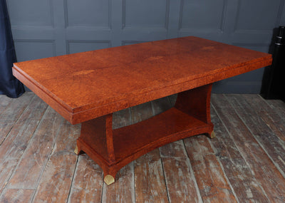French Art Deco Dining Table in Amboyna, Circa 1925