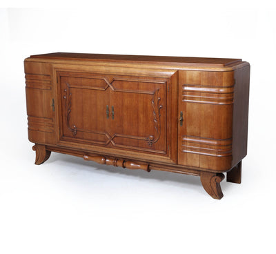 French Art Deco Oak Sideboard circa 1930s