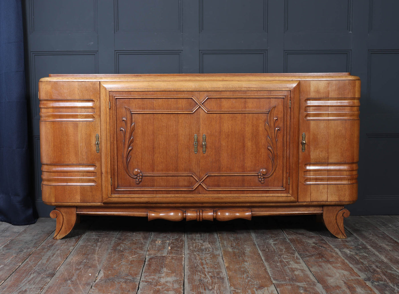 French Art Deco Oak Sideboard circa 1930s
