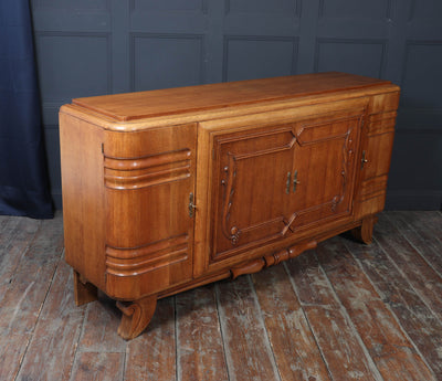 French Art Deco Oak Sideboard circa 1930s