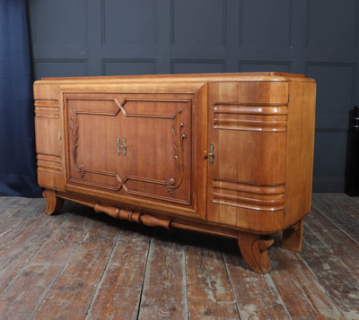 French Art Deco Oak Sideboard circa 1930s