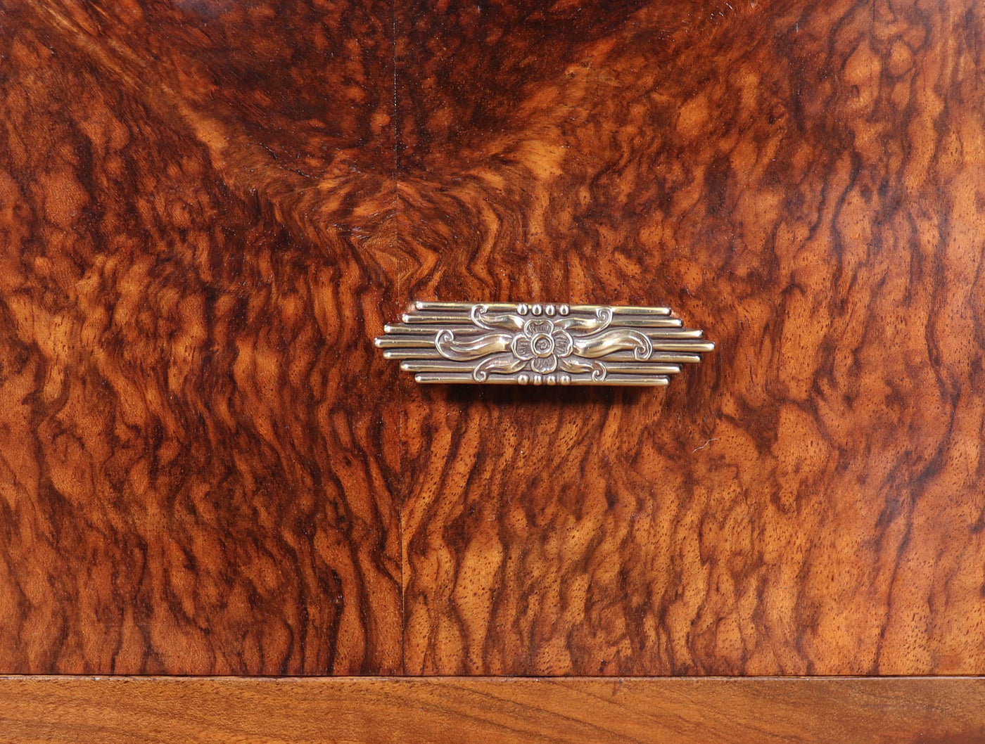 1930s Art Deco Tallboy in Figured Walnut