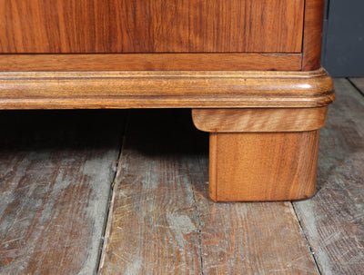 1930s Art Deco Tallboy in Figured Walnut