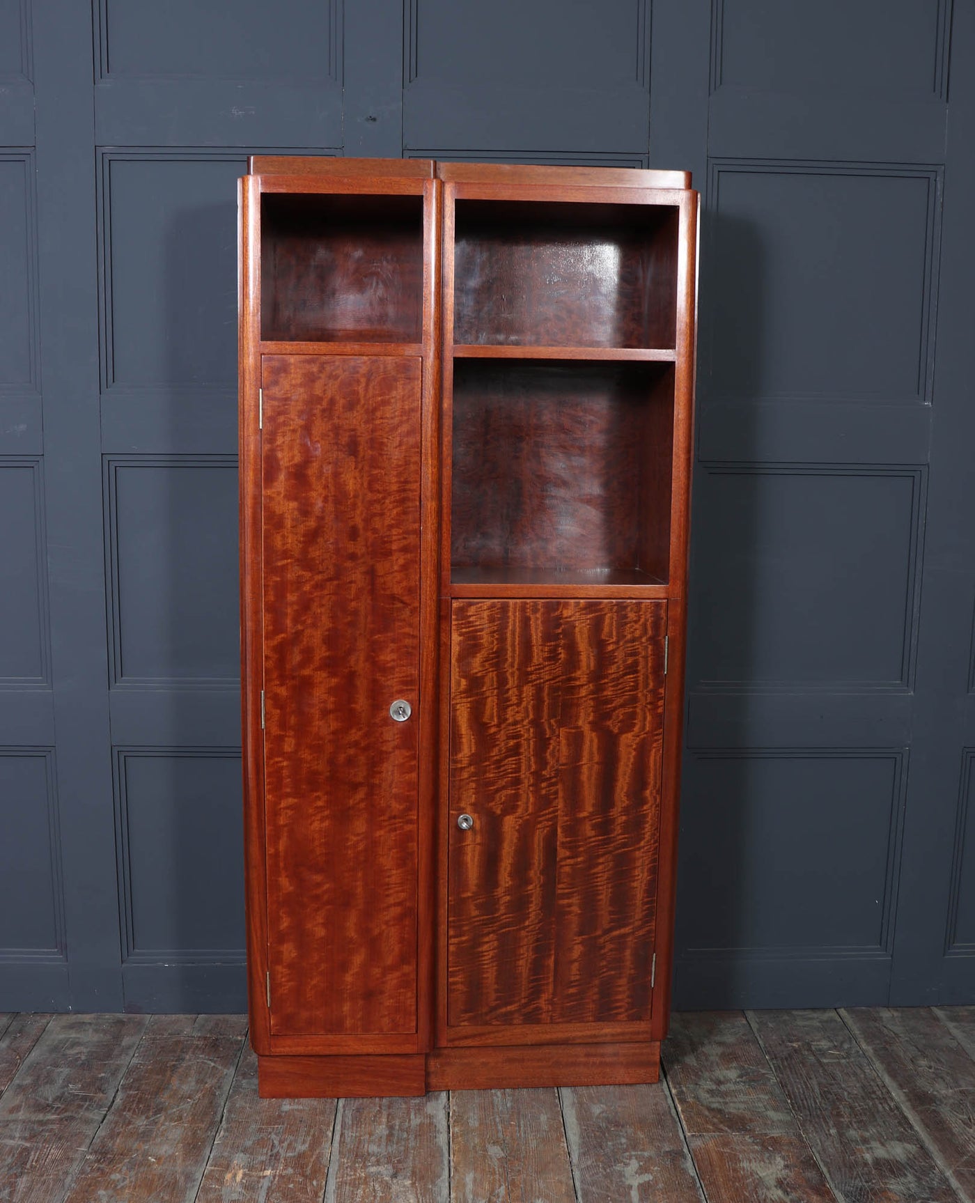 French Art Deco Bookcase / Storage Cabinet, c.1930