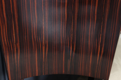 Set of Eight French Art Deco Macassar Ebony Dining Chairs, c.1930s