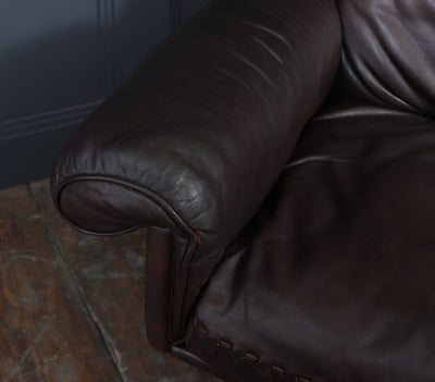 De Sede DS-31 Armchair and Footstool in Leather, Switzerland, c.1970s