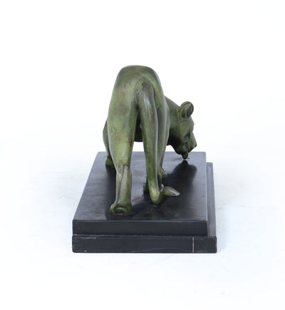 French Art Deco Bronze Panther by Irénée Rochard, c.1920s