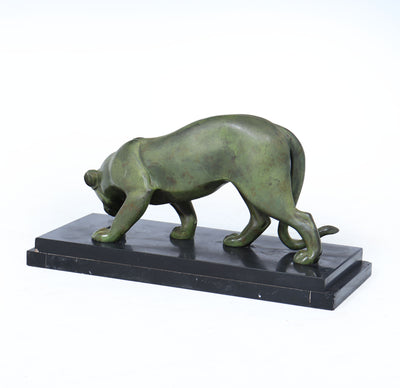 French Art Deco Bronze Panther by Irénée Rochard, c.1920s