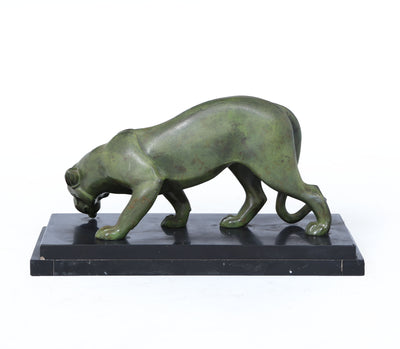 French Art Deco Bronze Panther by Irénée Rochard, c.1920s
