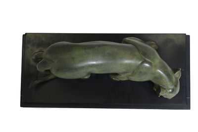 French Art Deco Bronze Panther by Irénée Rochard, c.1920s