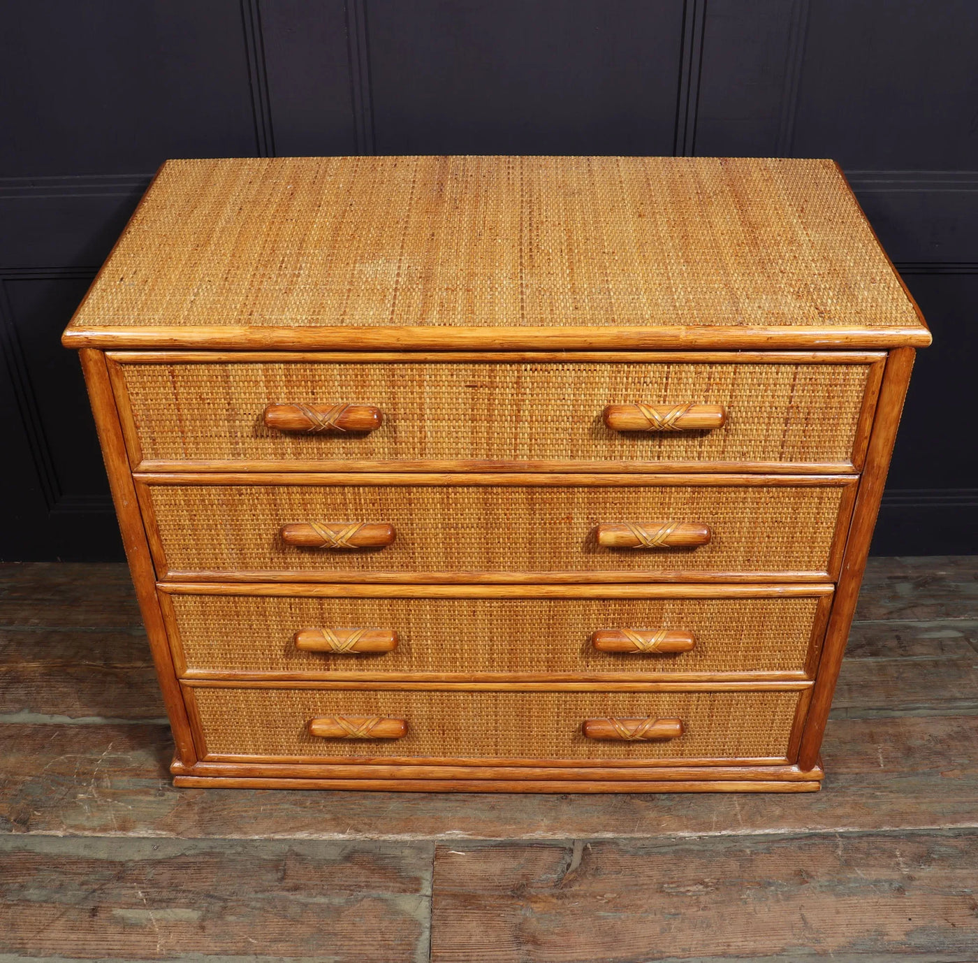 Mid century Bamboo Chest c1970