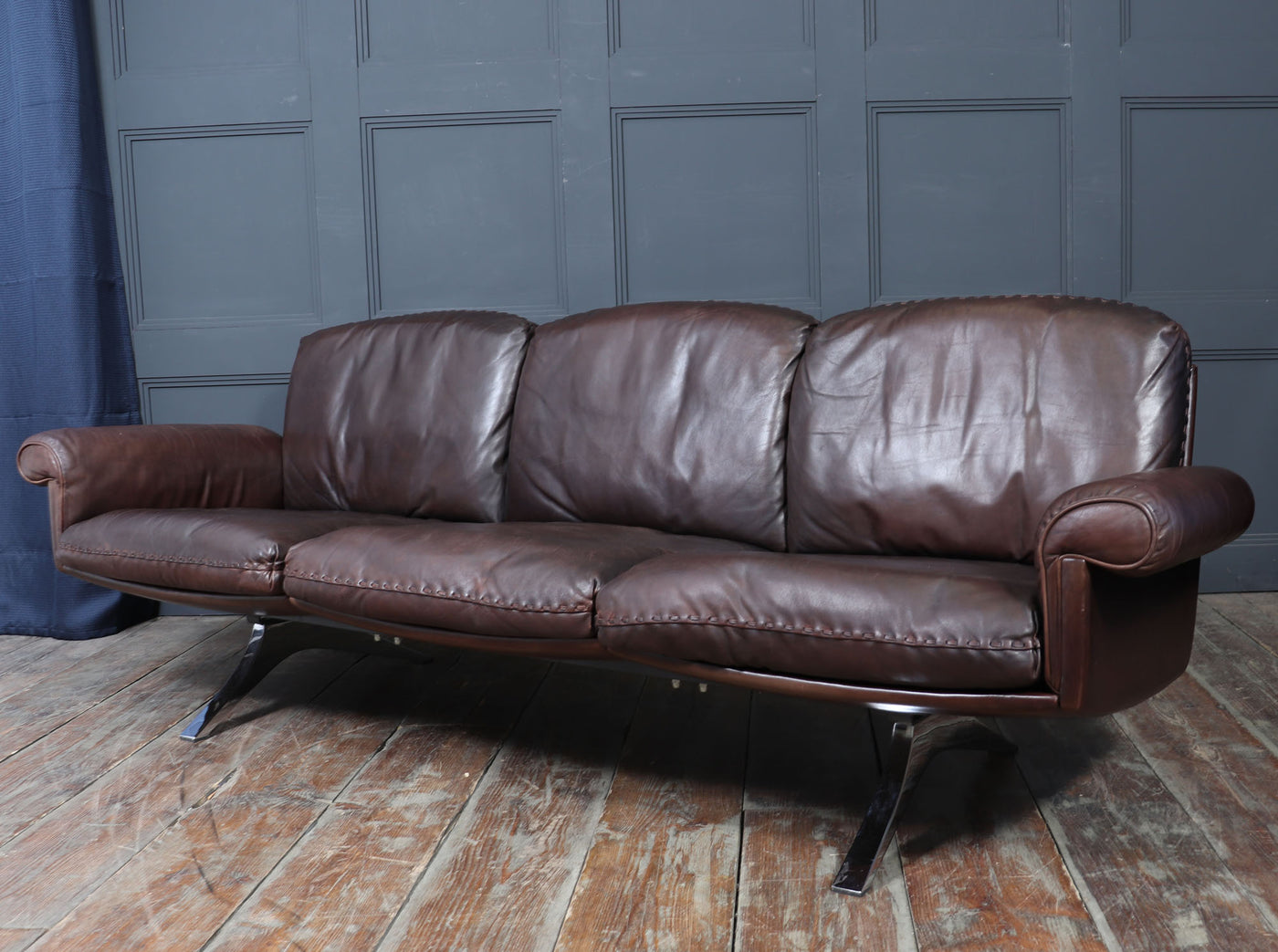 De Sede DS-31 Three-Seater Sofa in Leather, Switzerland, c.1970s