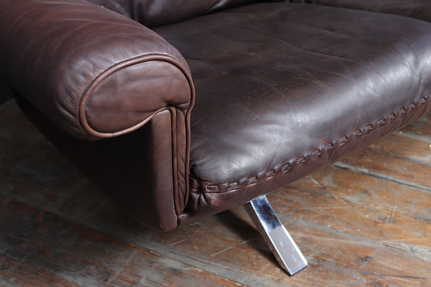 De Sede DS-31 Three-Seater Sofa in Leather, Switzerland, c.1970s