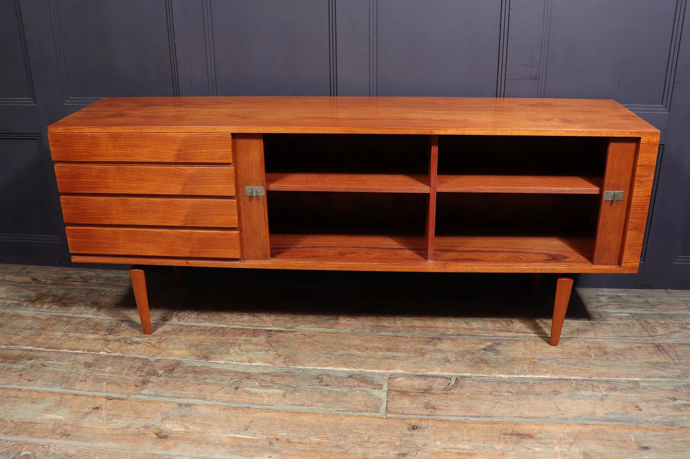 Mid century Danish Tambour Door Sideboard by Bramin