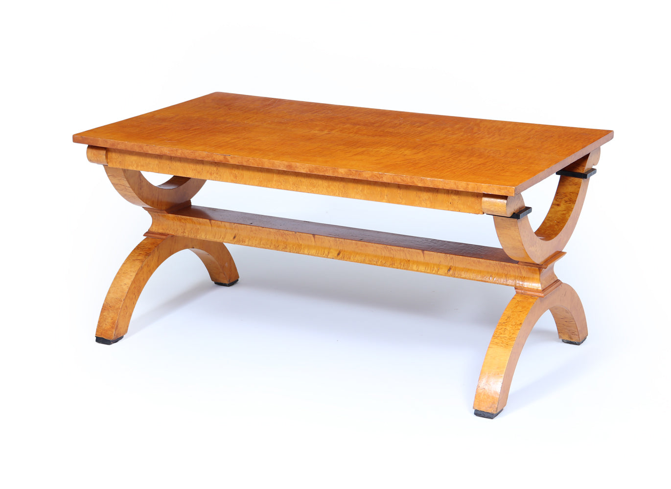 Art Deco Sycamore and Karelian Birch Coffee Table
