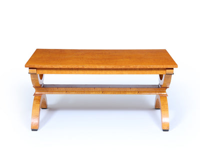 Art Deco Sycamore and Karelian Birch Coffee Table