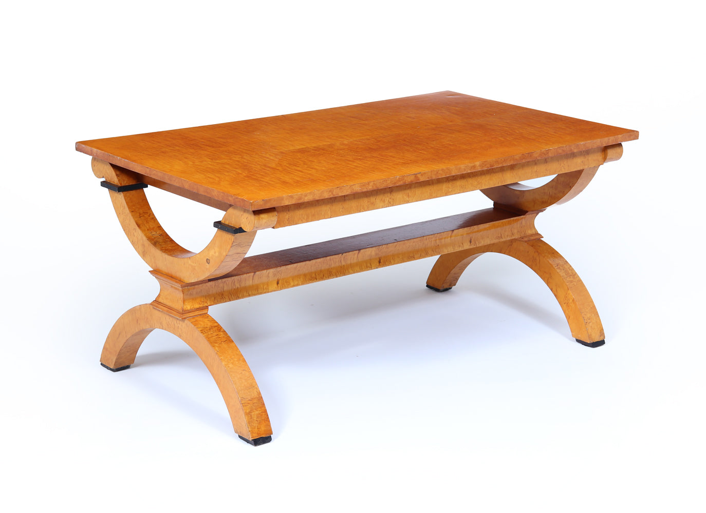 Art Deco Sycamore and Karelian Birch Coffee Table