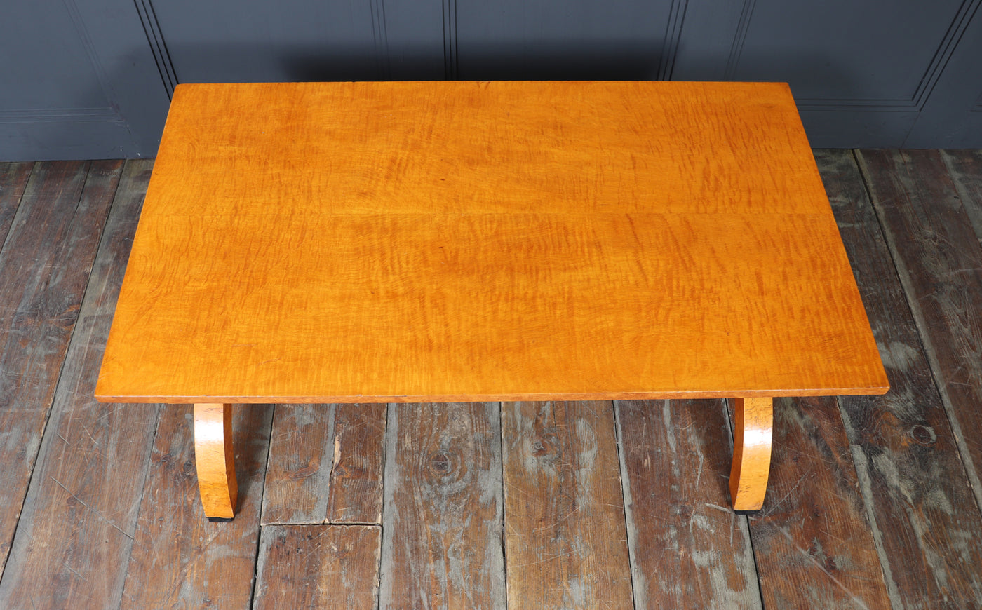 Art Deco Sycamore and Karelian Birch Coffee Table