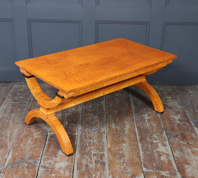 Art Deco Sycamore and Karelian Birch Coffee Table