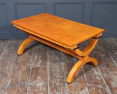 Art Deco Sycamore and Karelian Birch Coffee Table