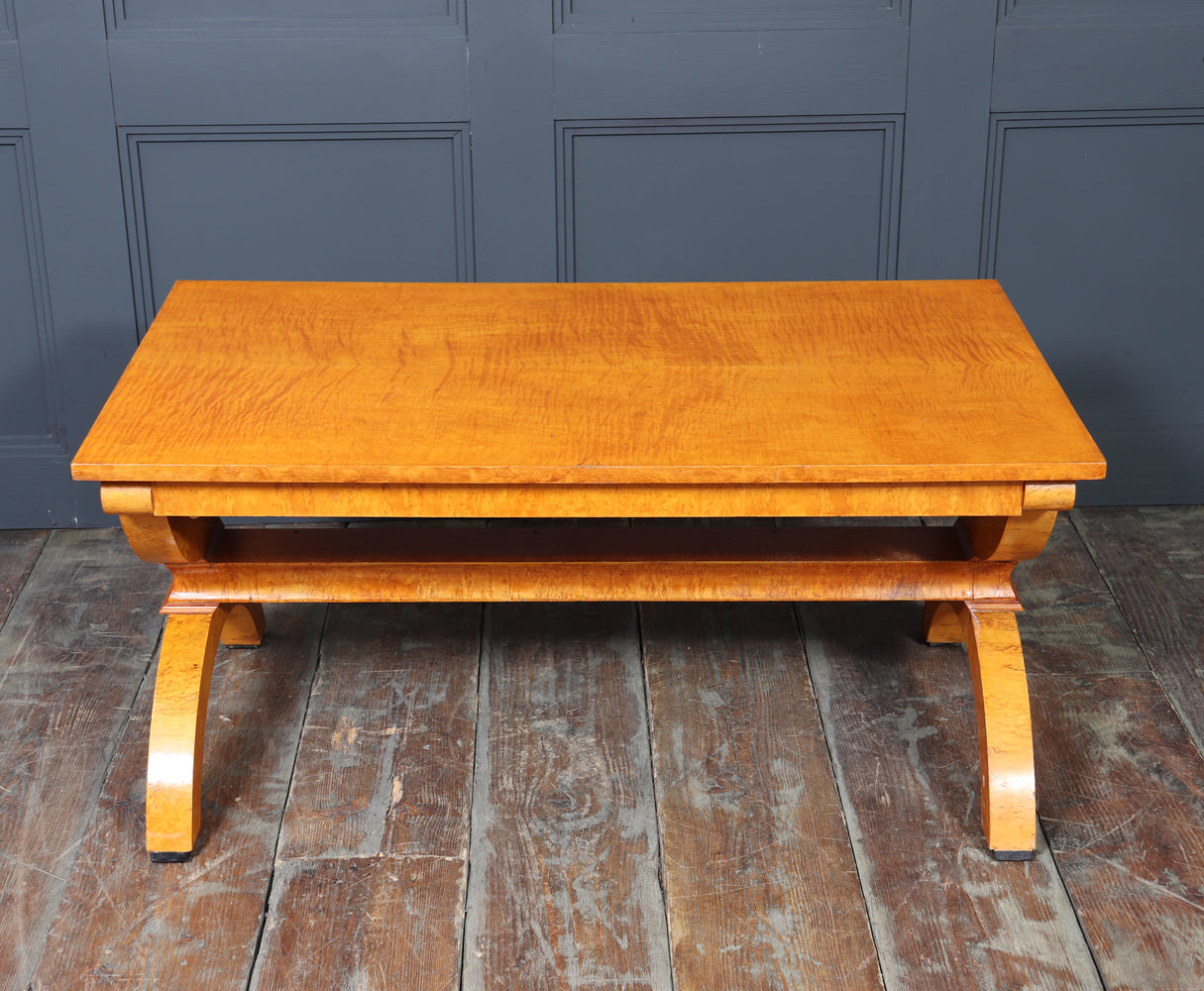 Art Deco Sycamore and Karelian Birch Coffee Table