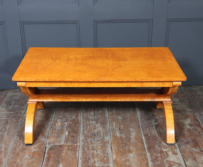 Art Deco Sycamore and Karelian Birch Coffee Table