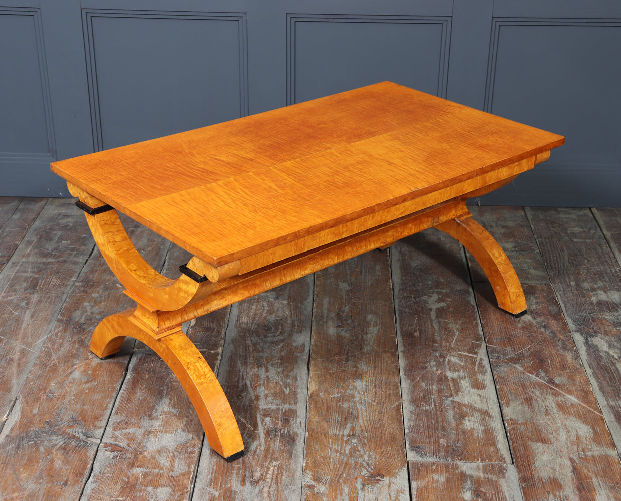 Art Deco Sycamore and Karelian Birch Coffee Table