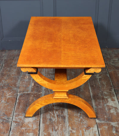 Art Deco Sycamore and Karelian Birch Coffee Table